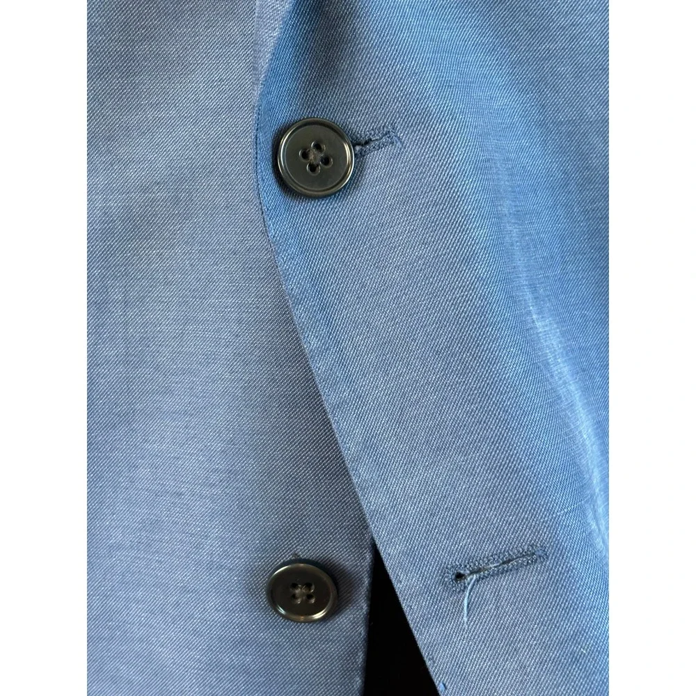 Emporio Armani G Line Blazer Blue Mens Large 54 Viscose Blend 2-Button Jacket